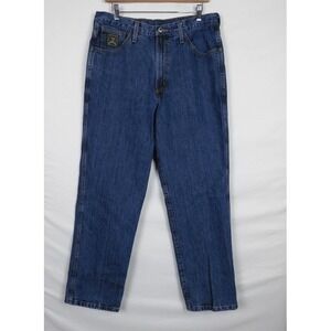 Cinch Mens Jeans 34x30 Dark‎ Wash Straight Leg Denim Pants Casual Workwear